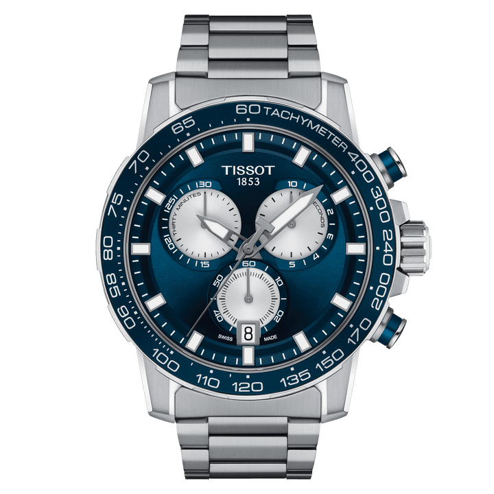 Tissot Supersport Chrono hodinky 45,5 mm modrá křemenná ocel T125.617.11.041.00 - Capodagli 1937