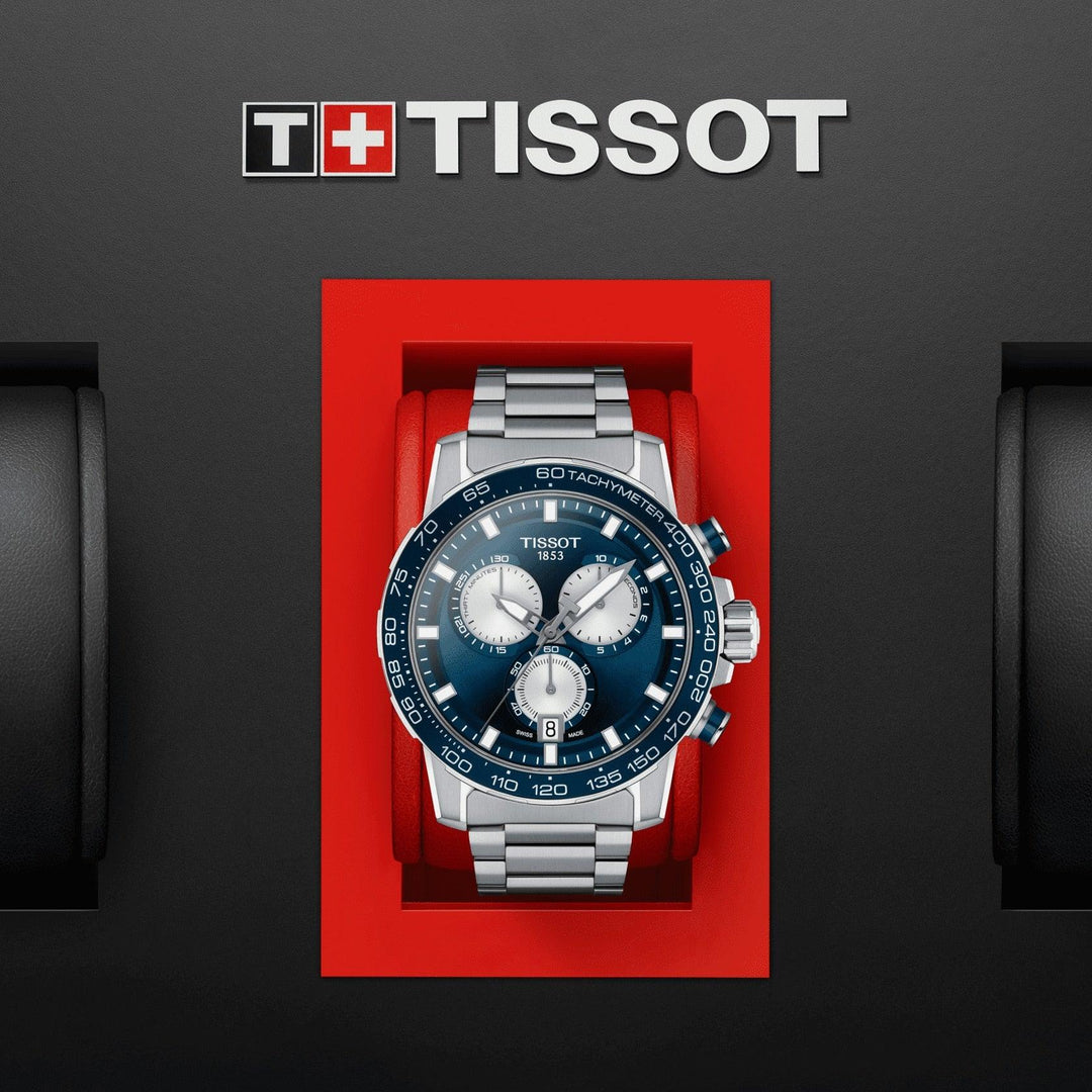 Tissot Supersport Chrono hodinky 45,5 mm modrá křemenná ocel T125.617.11.041.00 - Capodagli 1937