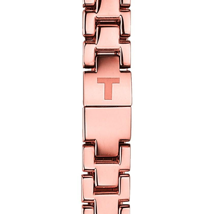 Tissot ρολόι T-Femini 23 χιλιοστών μητέρα από μαργαριτάρια διαμάντια χαλαζία ατσάλι PVD φινίρισμα ροζ χρυσό T113.109.33.116.00 - Gioielleria Capodagli