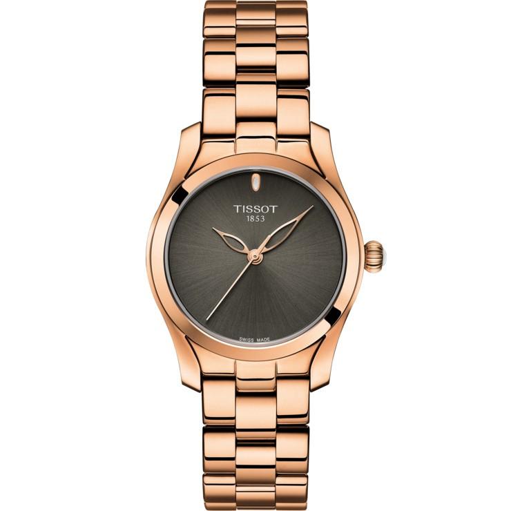 Reloj Tissot T-Wave 30mm T-Lady cuarzo acero PVD T112.210.33.061.00 - Gioielleria Capodagli