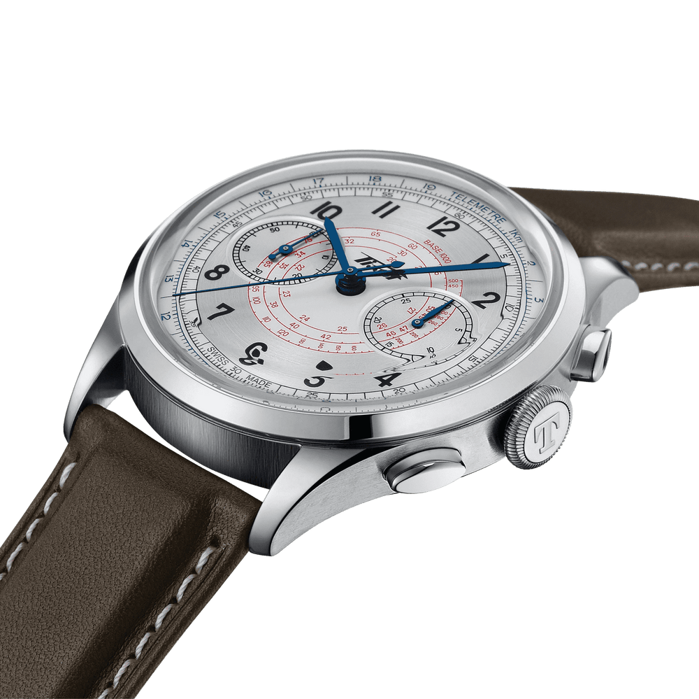 Ceas Tissot Telemeter 1938 42mm argintiu automat otel T142.462.16.032.00 - Capodagli 1937