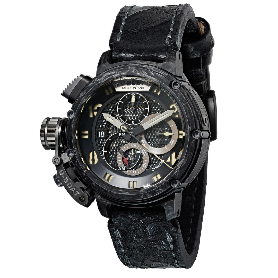 U-BOAT Chimera Uhr 46 mm Chronograph aus Carbon und Titan, limitierte Auflage 888 Stück 8057 – Gioielleria Capodagli