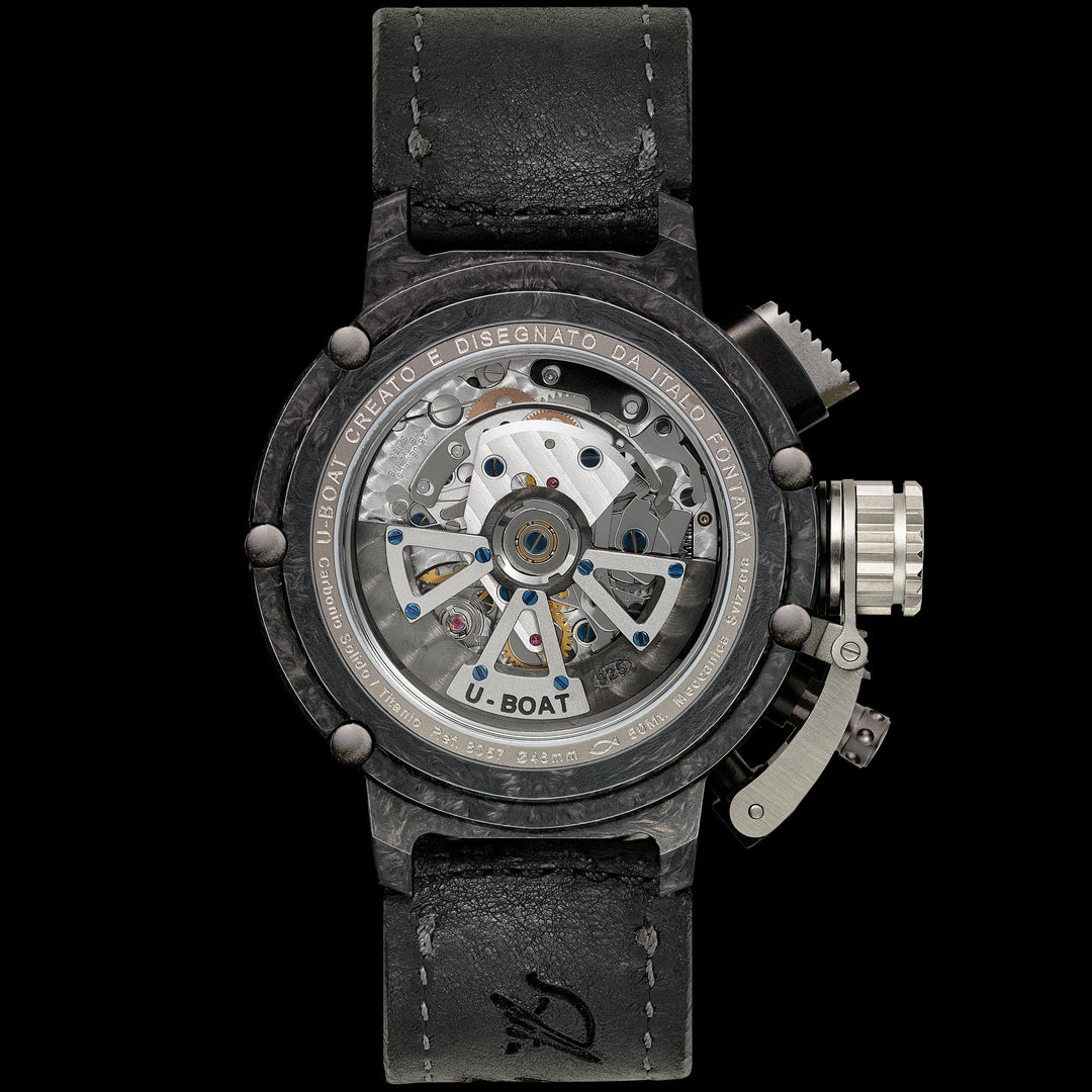U-BOAT Chimera Uhr 46 mm Chronograph aus Carbon und Titan, limitierte Auflage 888 Stück 8057 – Gioielleria Capodagli
