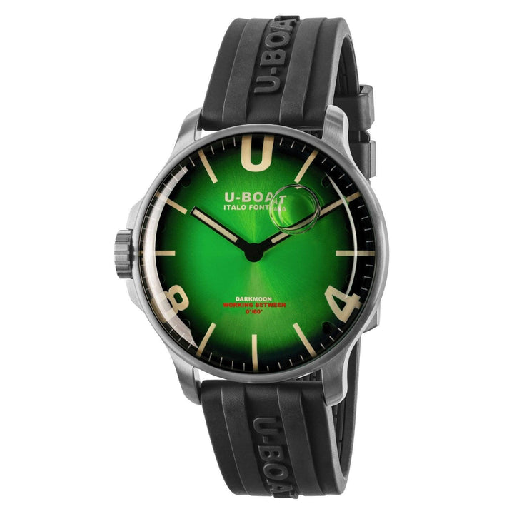 U-BOAT-Uhr Darkmoon Green SS Soleil 44 mm grüner Quarzstahl 8702/B – Capodagli 1937