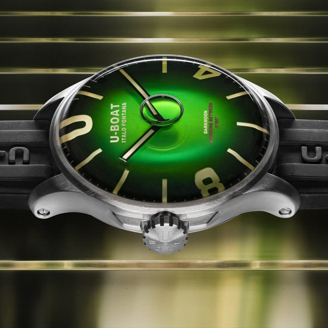 U-BOAT-Uhr Darkmoon Green SS Soleil 44 mm grüner Quarzstahl 8702/B – Capodagli 1937