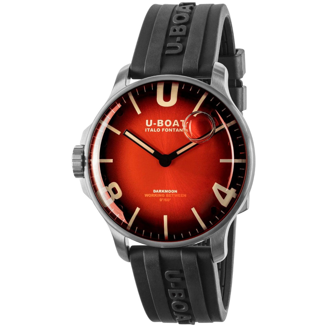 U-BOAT kello Darkmoon Red SS Soleil 44mm punainen kvartsiteräs 8701/B - Capodagli 1937