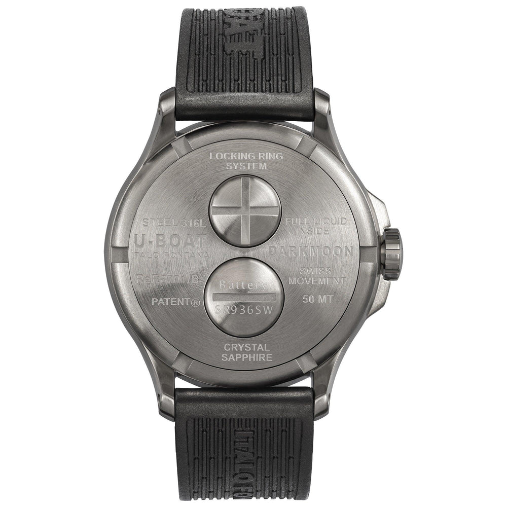 U-BOAT kello Darkmoon Red SS Soleil 44mm punainen kvartsiteräs 8701/B - Capodagli 1937