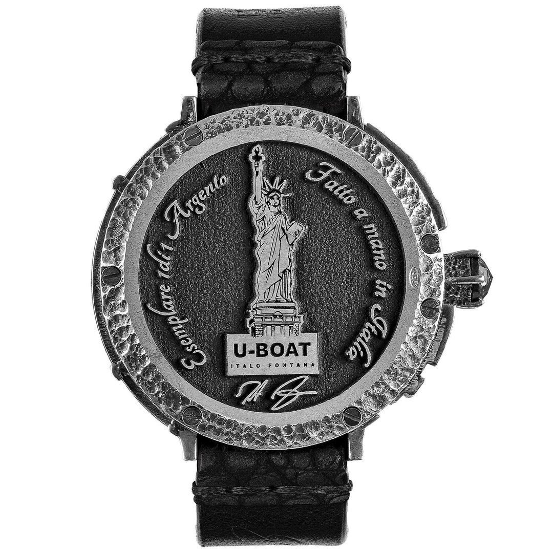 U-Boot-Uhr New York 925 Diamant 45mm schwarz Automatik 925er Silber NEW YORK 925 - Capodagli 1937