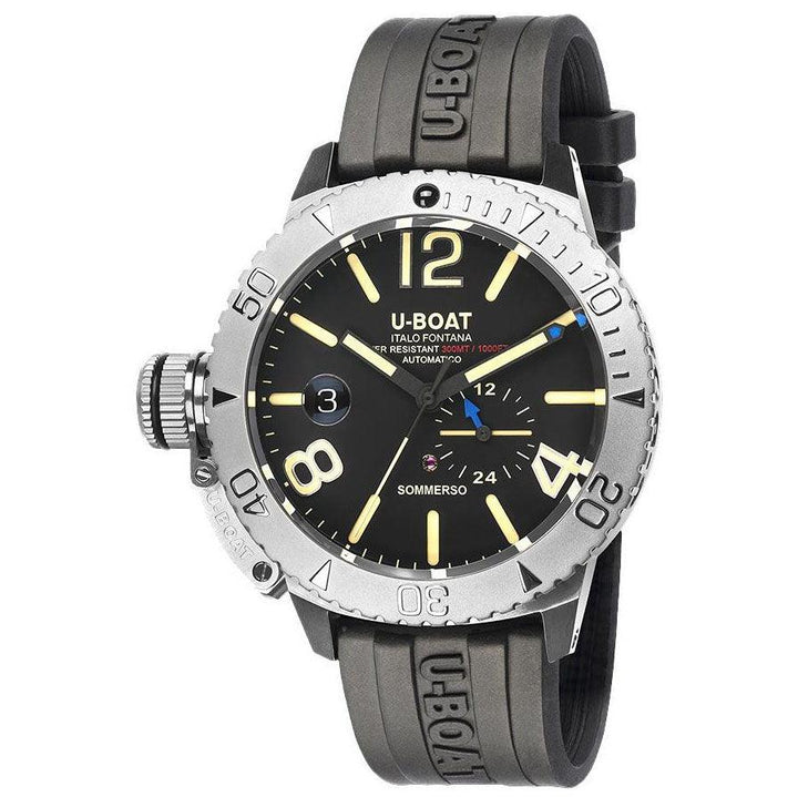 U-BOAT-Uhr SOMMERSO/A 46 mm schwarzer Automatikstahl 9007/A – Capodagli 1937