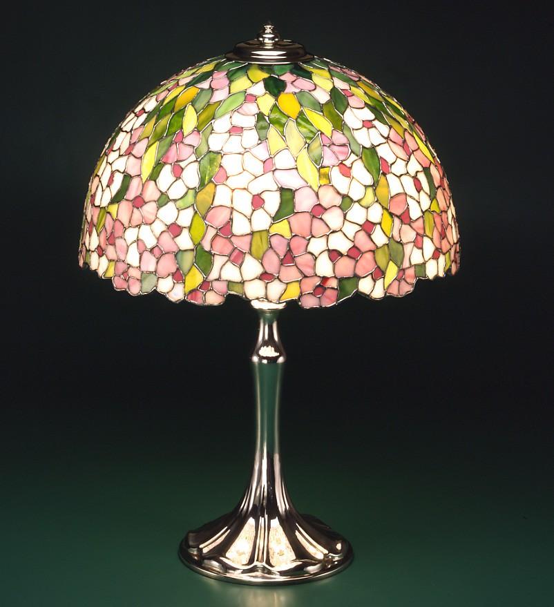 Vavassori tiffany stil lampe Peach Blossoms sølv VA1211 - Capodagli smykker