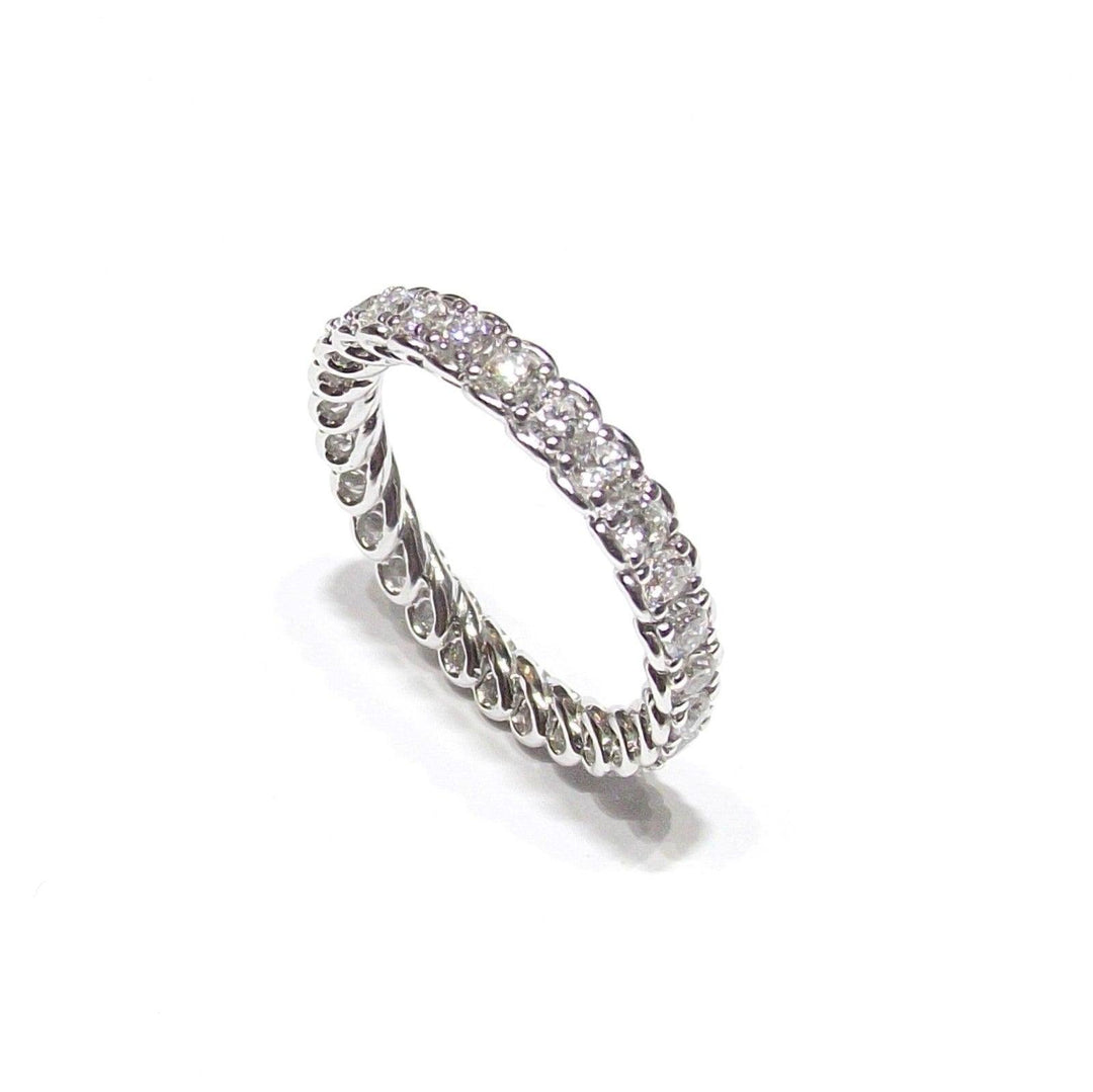 World Diamond Group Eternity prsten 18kt bílé zlato diamanty 0,90ct G barva AET024100DI-090 - Gioielleria Capodagli
